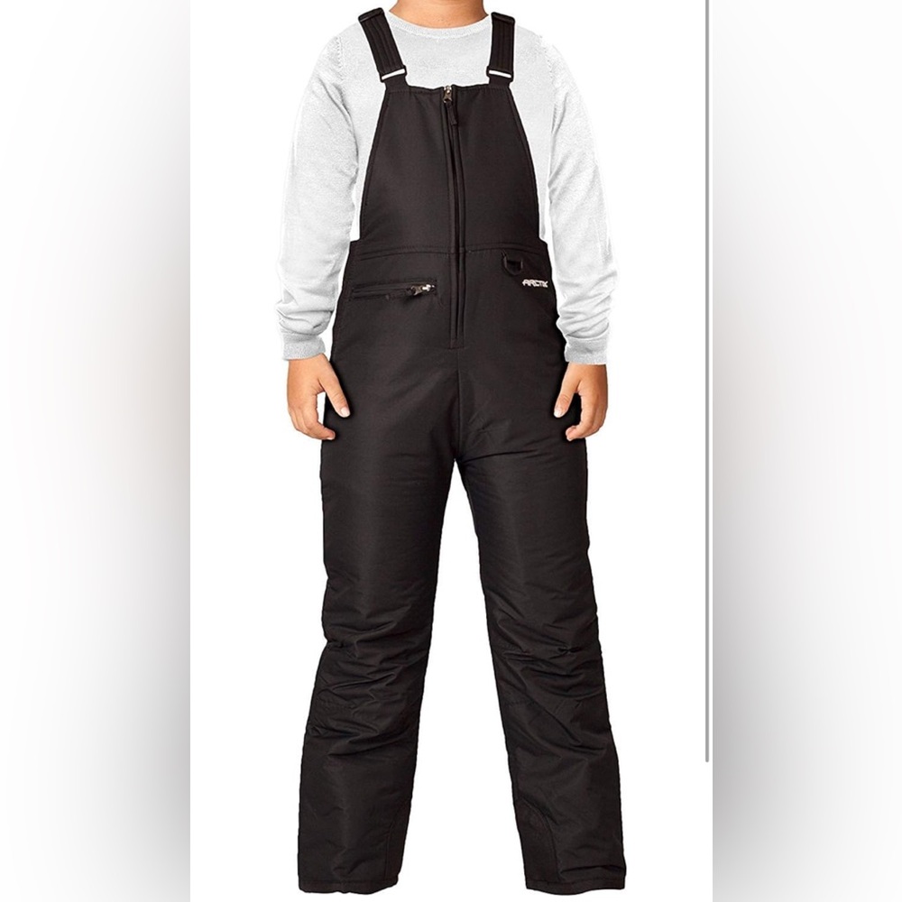 Arctix Kids Black Insulated Overalls